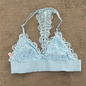 VS Pink Lace Bralette with Thick Elastic